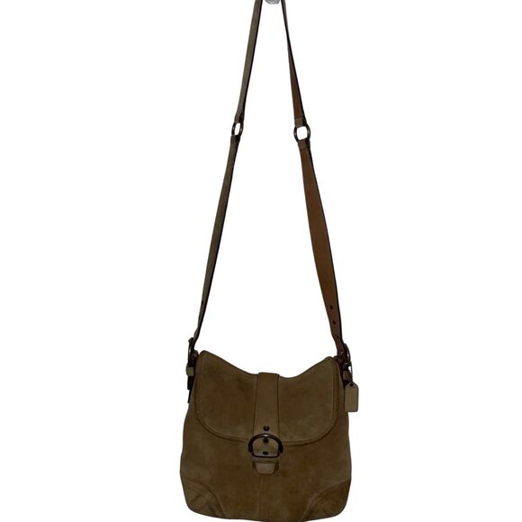 Vintage Coach Soho Signature Suede Crossbody Bag - Picture 10 of 12